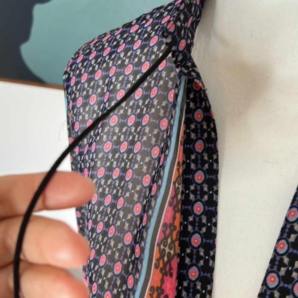 Multicolor Patterned Women's Blouse - Picture 4 of 11